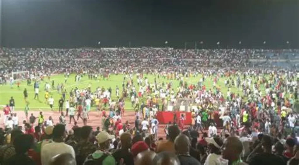 Rangers v Enyimba Match Abandoned After Late Penalty Award.