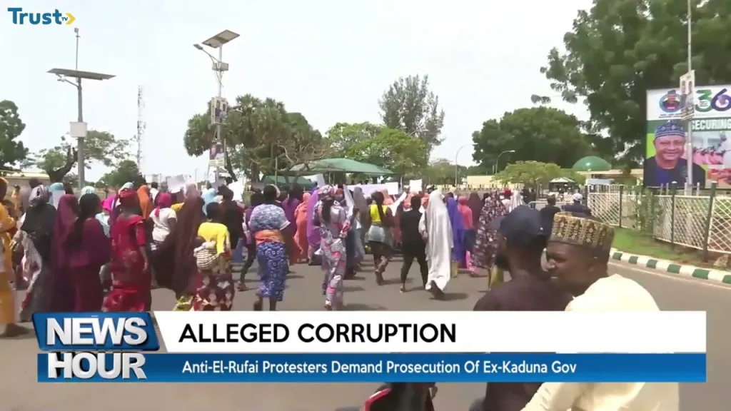 Anti El-Rufai protesters demand prosecution of ex-Kaduna gov