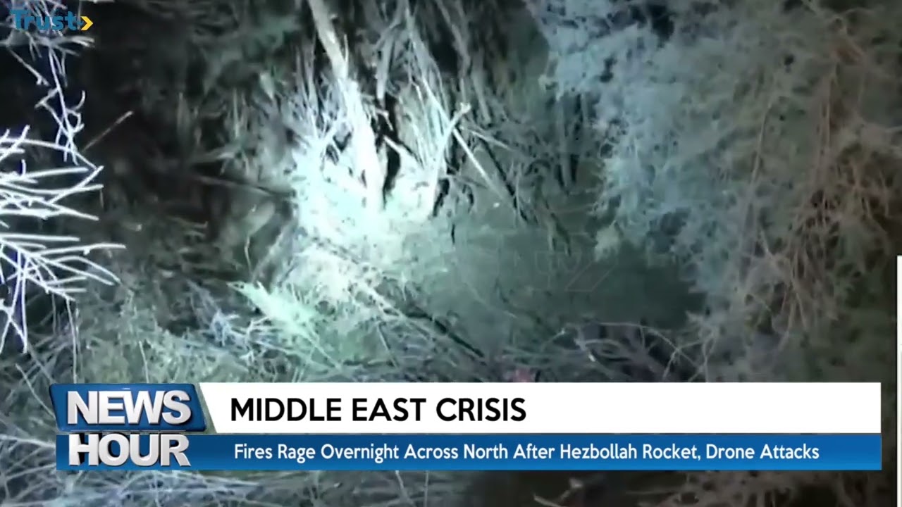 Fires rage overnight across the North after Hezbollah rocket and drone attacks
