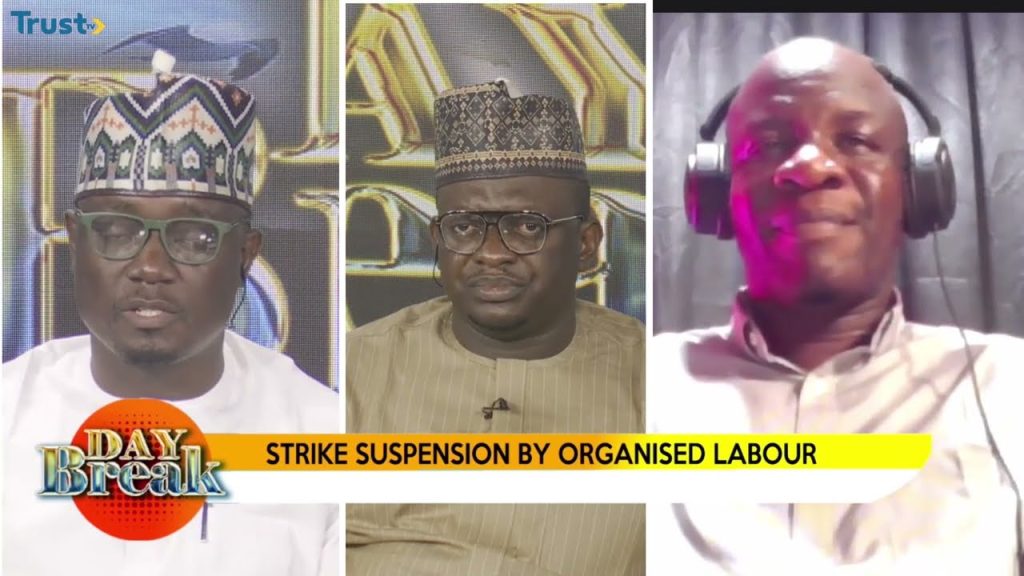 Strike suspension by Organised Labour