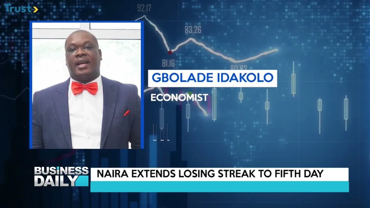 Naira extends losing streak to fifth day