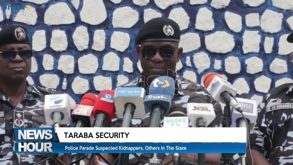 Taraba Security: Police parade suspected kidnappers, others in the state