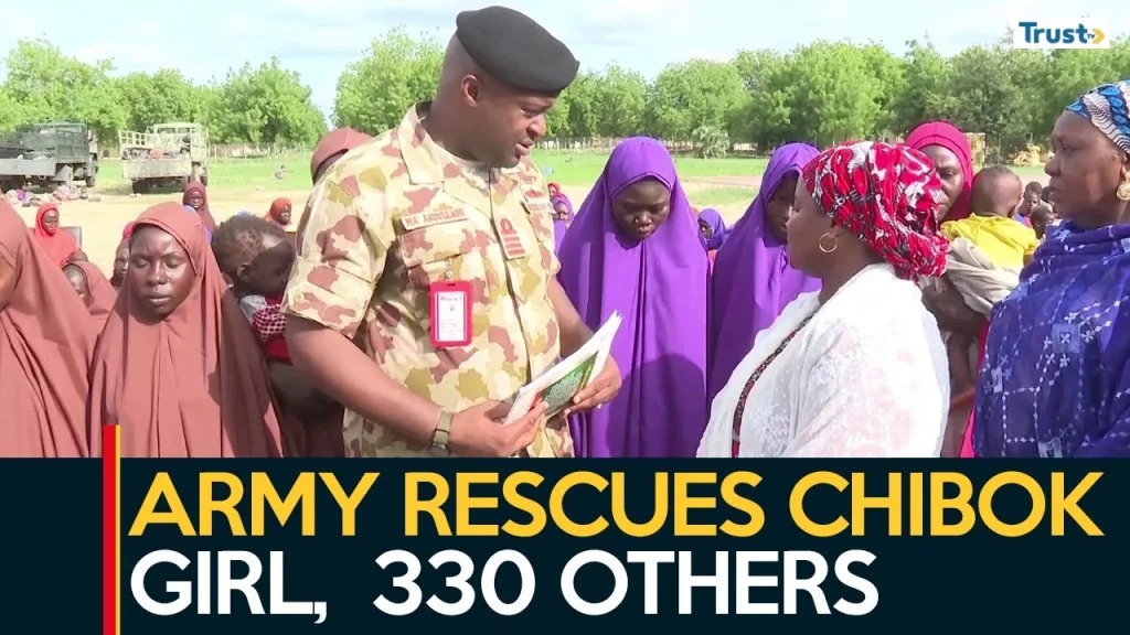 Rescue Operations: Army hands over Chibok girl, 330 persons to Borno government