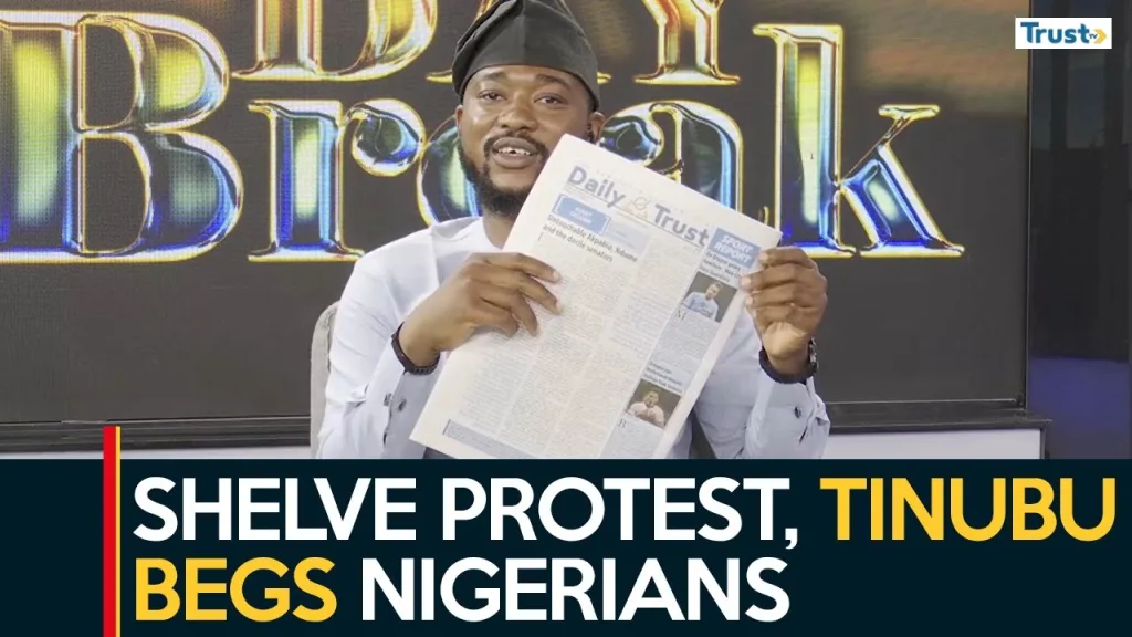 Newspaper Review: Shelve protest, Tinubu begs Nigerians + more stories