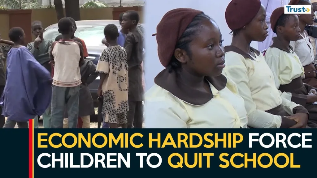 Economic hardship forces children to quit school and take up menial jobs to survive