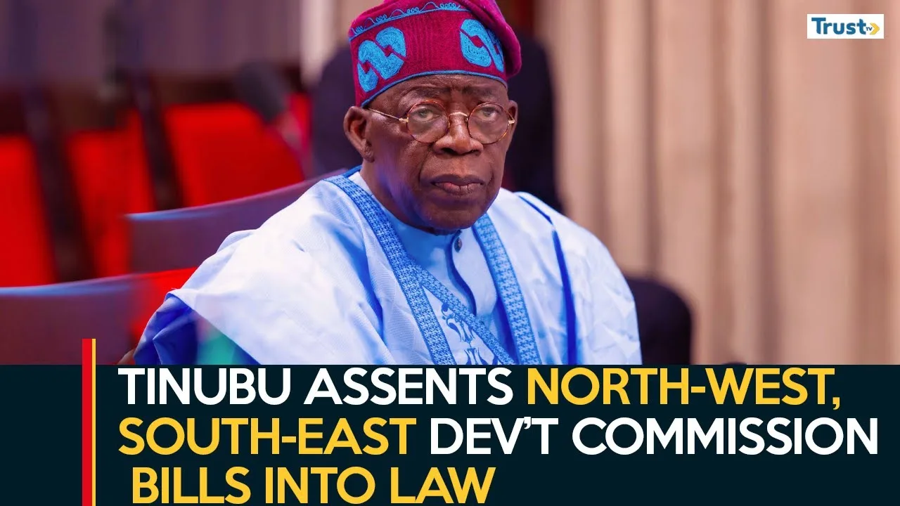 Tinubu assents North-West, South-East Development Commission Bills into law