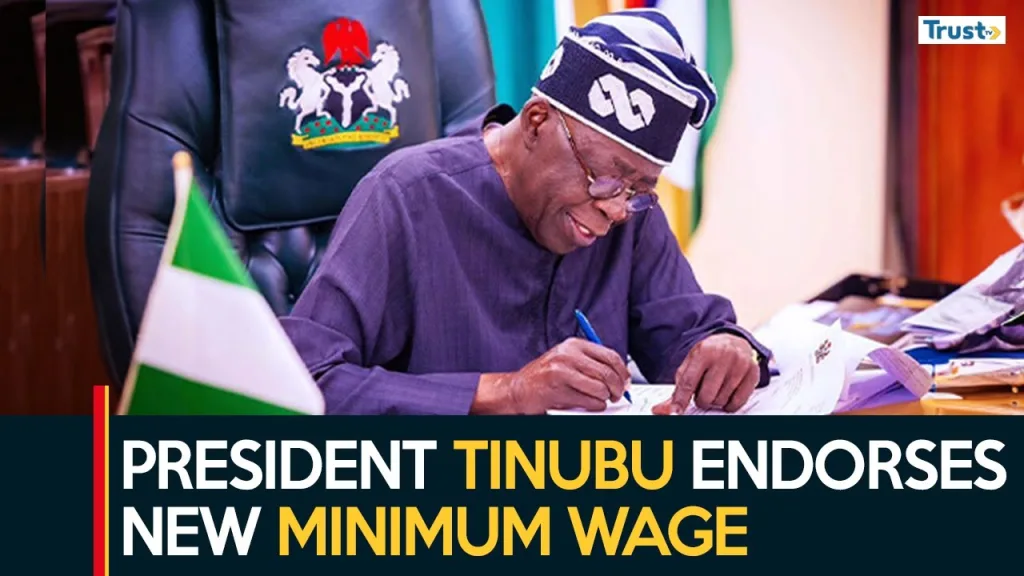  President Tinubu endorses new minimum wage