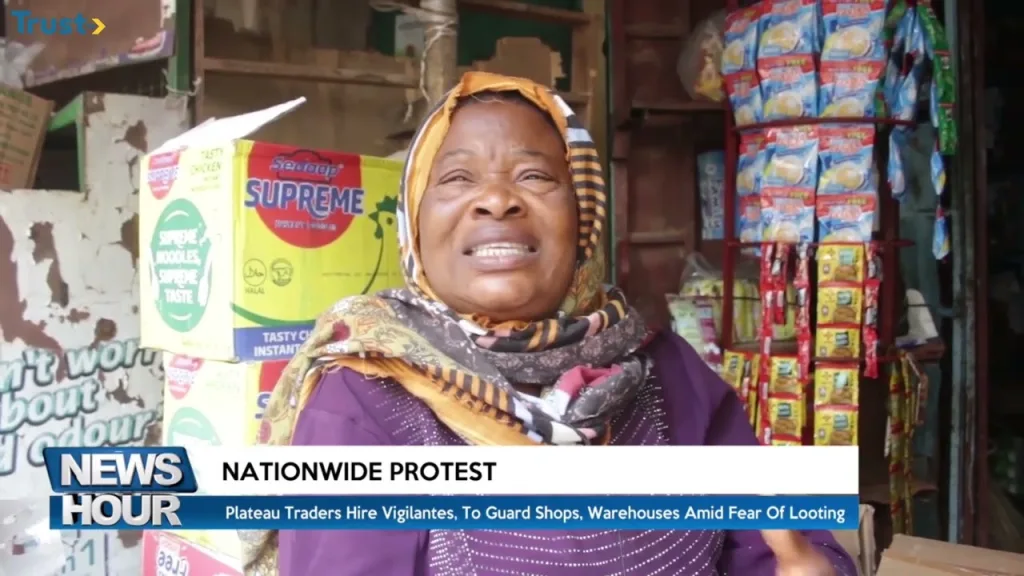 Nationwide Protest: Plateau traders hire vigilantes to guard shops and warehouses amid fear of looting