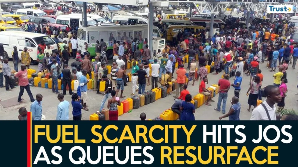 Fuel Scarcity: Shortage hits Jos as queues resurface across state capital