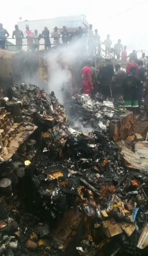 Fire Destroys Spare Parts Market in Anambra.