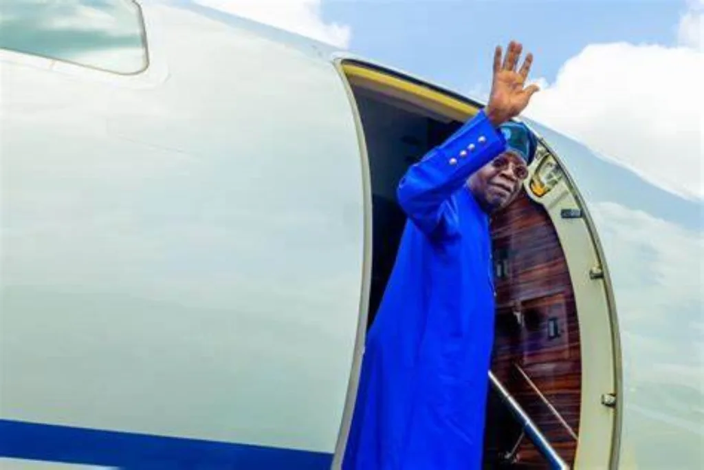 Tinubu Leaves for an Official Trip to China.