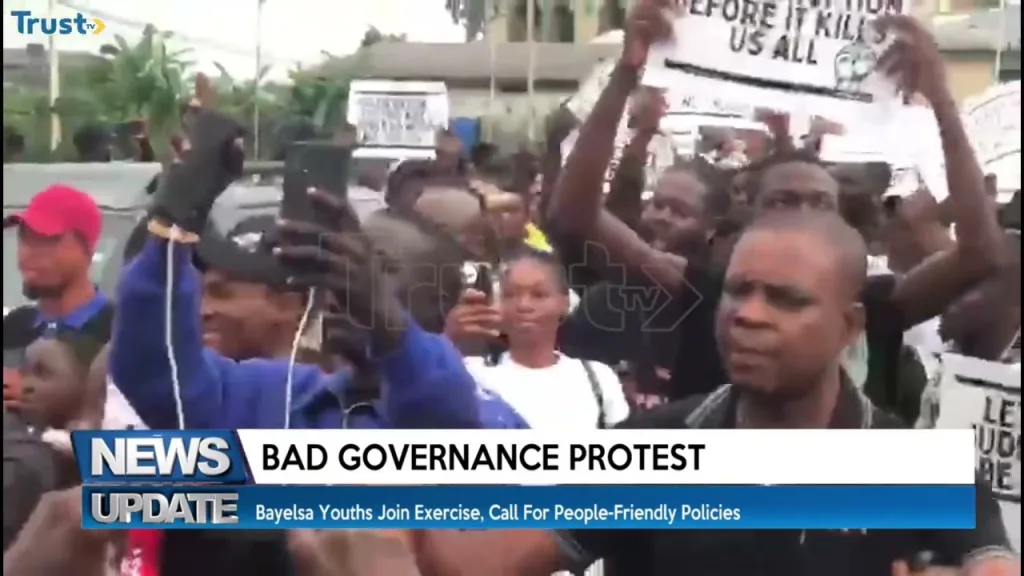 Bad Governance Protest: Bayelsa youths join exercise, call for people-friendly exercise