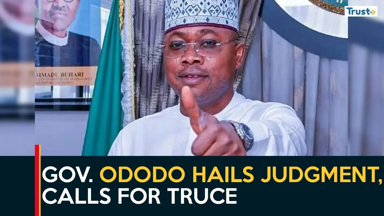 Supreme Court Verdict: Gov. Ododo hails judgment, calls for truce
