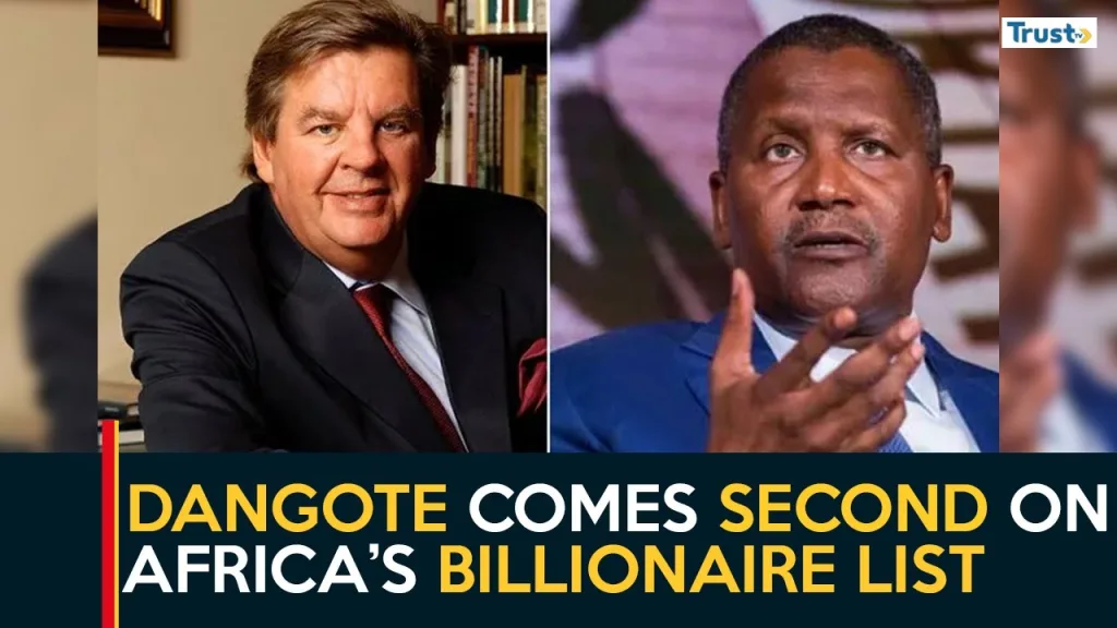 South African billionaire overtakes Dangote as Africa’s richest person