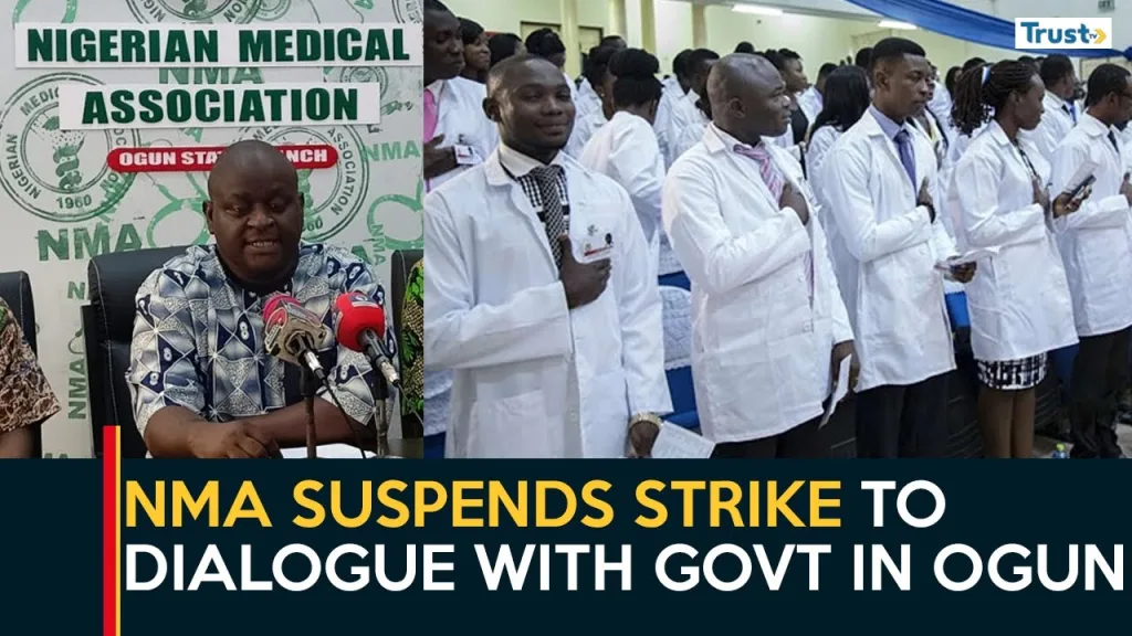 Ogun Doctor’s Welfare: NMA suspends 25-day strike to dialogue with govt