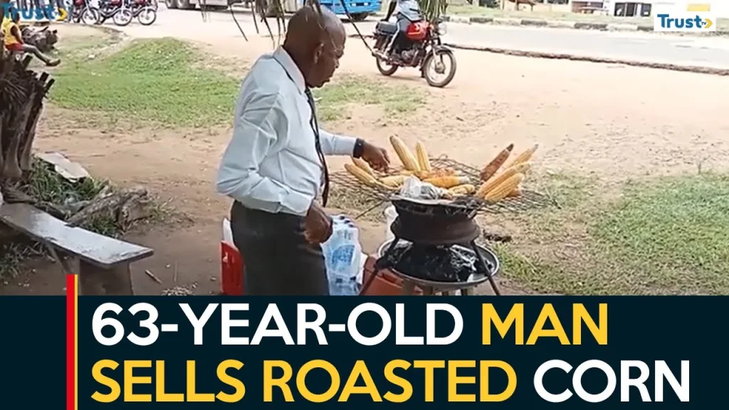 Cost Of Living: 63-year-old Benue roasted corn seller advocates entrepreneurship