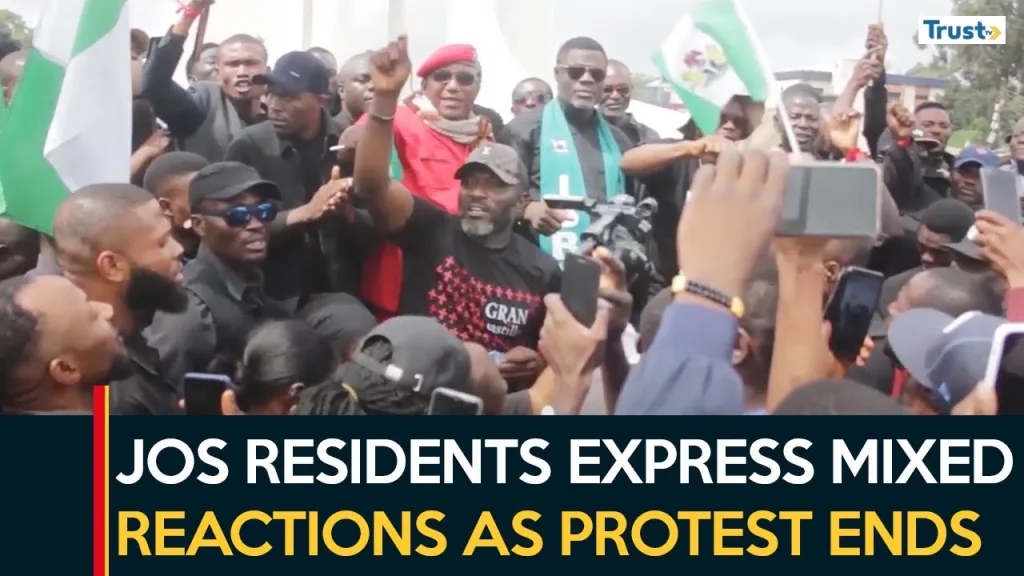 Jos residents express mixed reactions as demonstration ends