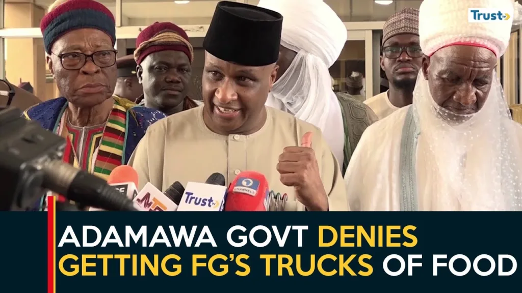 Adamawa govt denies receiving trucks of food from the Federal Government