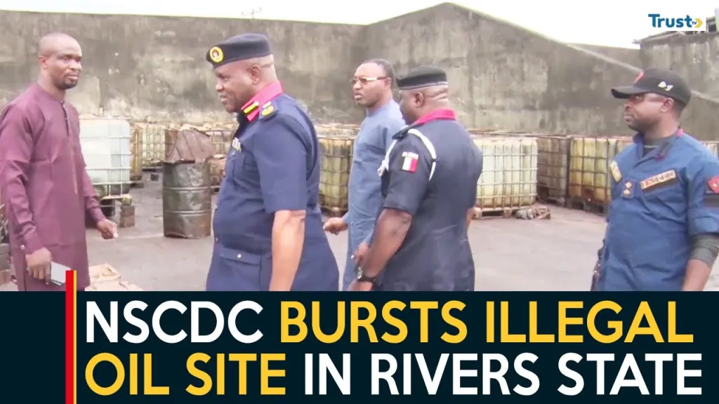 Oil Bunkering: Rivers NSCDC bursts illegal oil dump site in Etche LGA