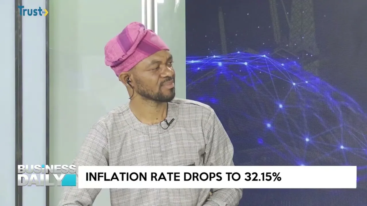Inflation rate drops to 32.15%