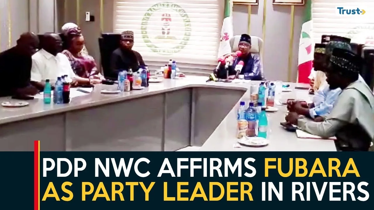 Rivers Politics: PDP NWC affirms Fubara as party leader in the state