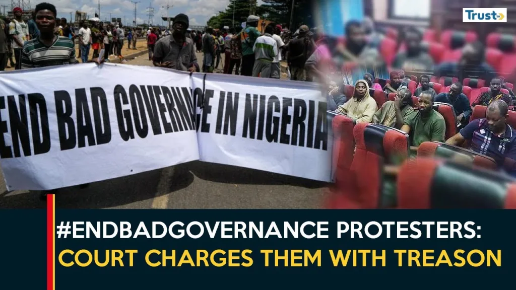#Endbadgovernance Protest: Court jails 10 over alleged treason, mutiny, intent to destabilise Nigeria