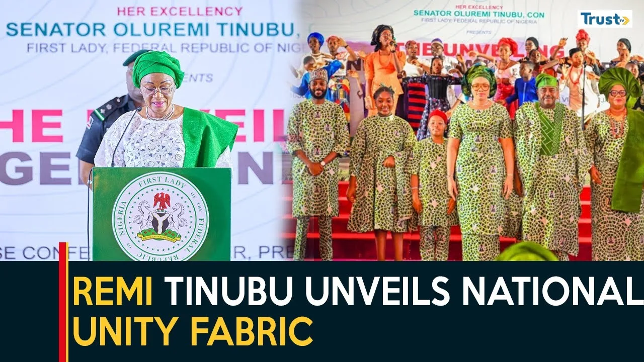 Remi Tinubu unveils national unity fabric + more trends
