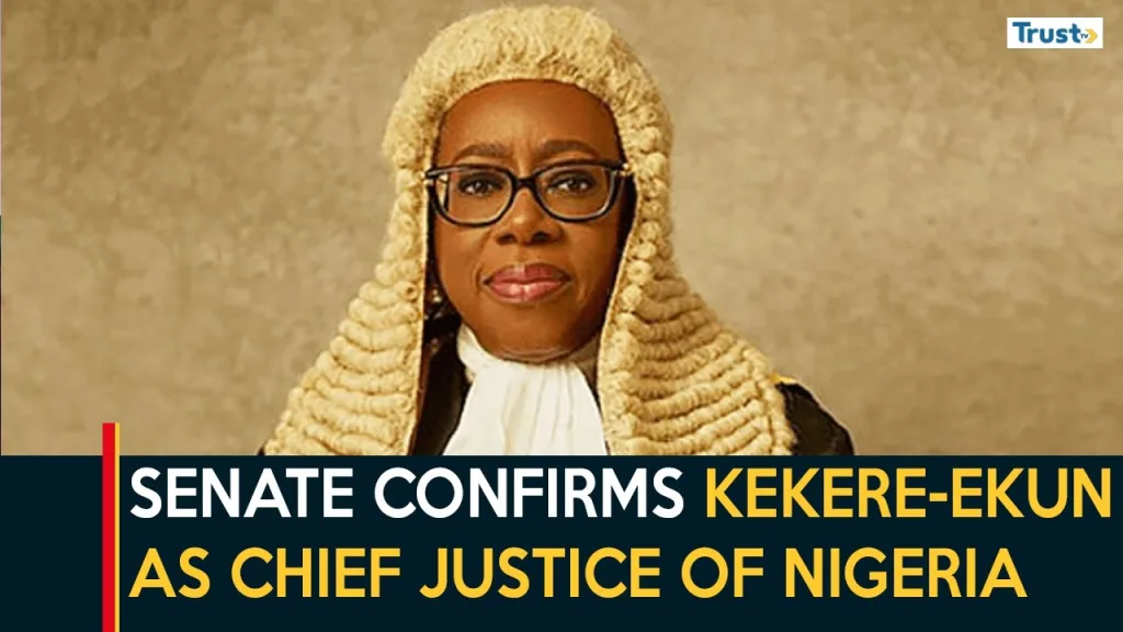 Senate confirms Kekere-Ekun as Chief Justice of Nigeria