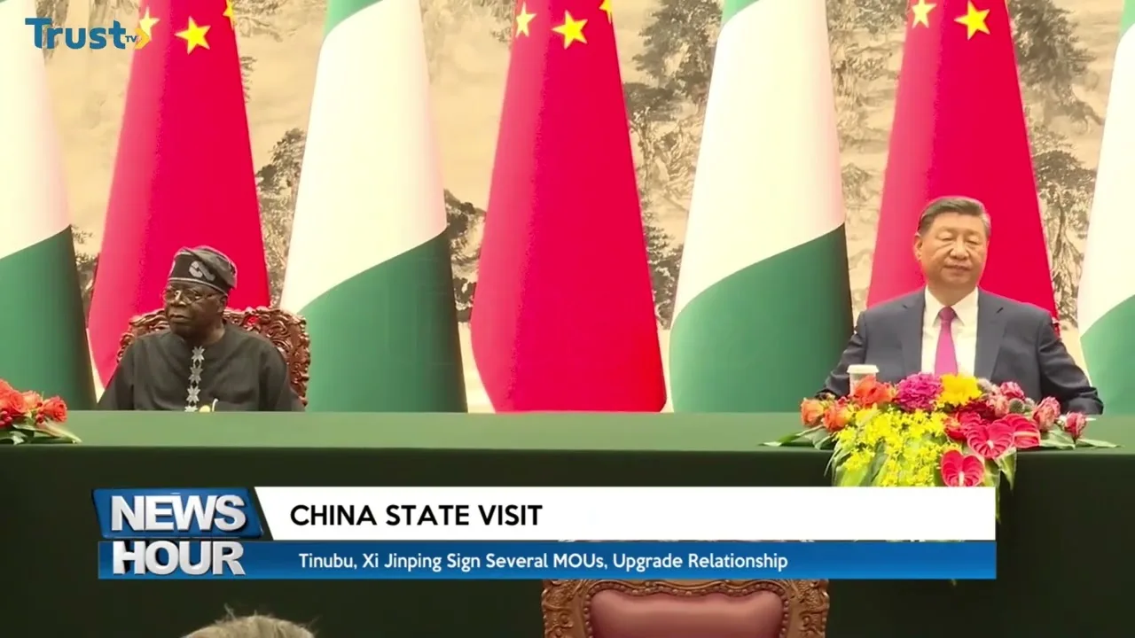 Tinubu, Xi Jinping sign several MOUs, upgrade relationship