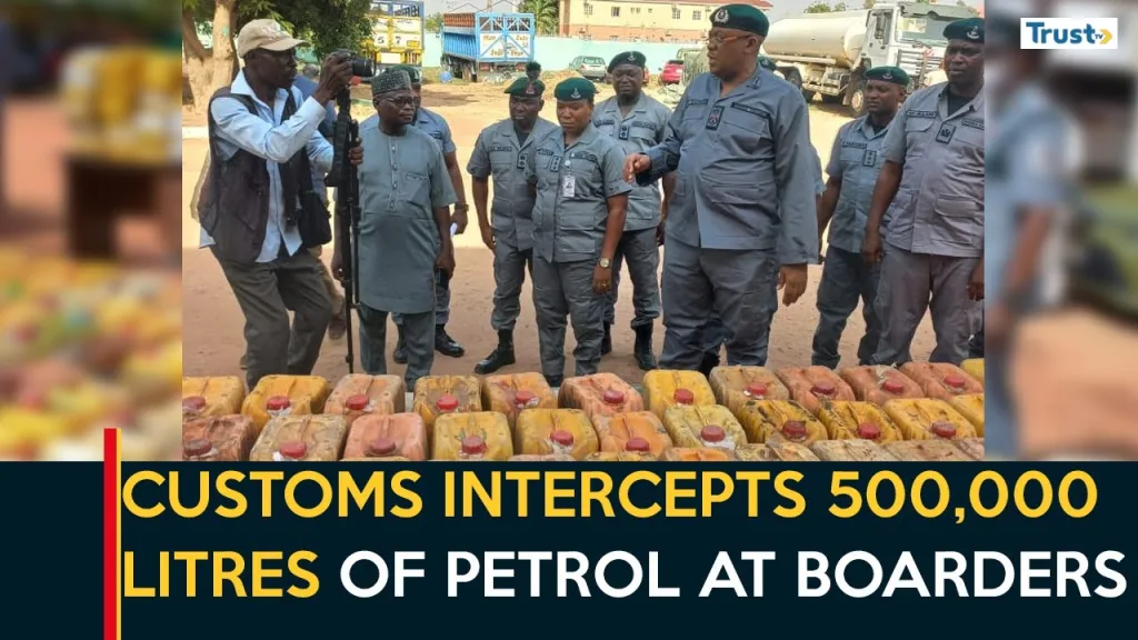 Customs intercepts 500,000 litres of petrol at borders