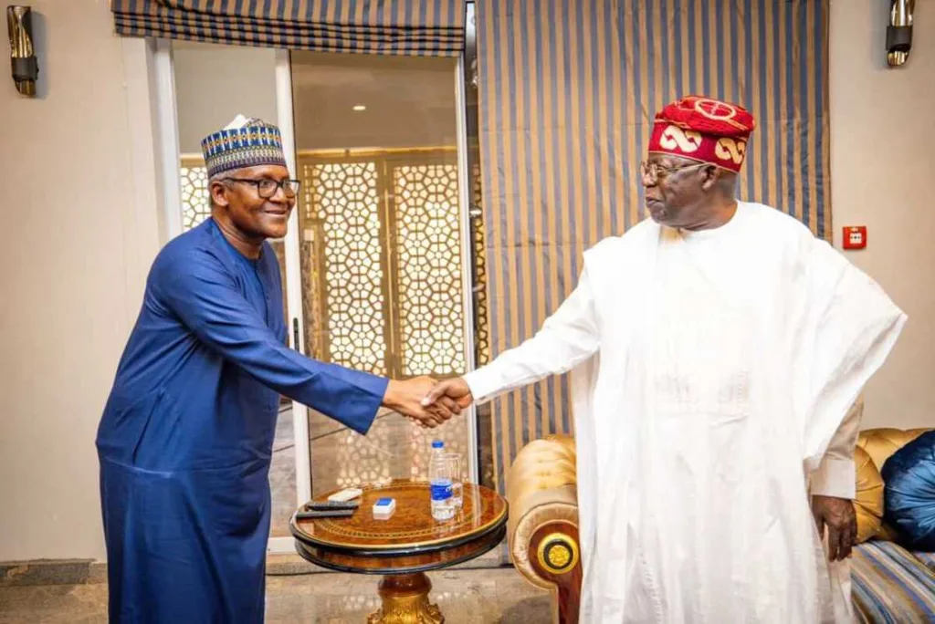 Dangote Outlines Refinery’s Role in Local Fuel Supply During Meeting with Tinubu