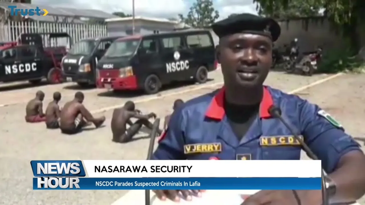 NSCDC parades suspected criminals in Lafia
