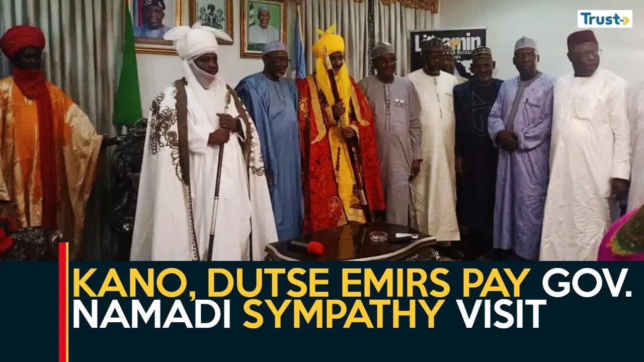Jigawa Explosion: Kano, Dutse emirs pay governor Namadi sympathy visit