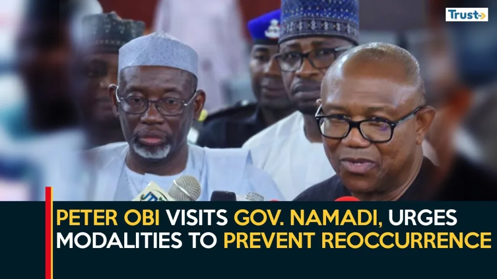 Jigawa Tanker Explosion: Peter Obi visits governor Namadi, urges modalities to prevent reoccurrence