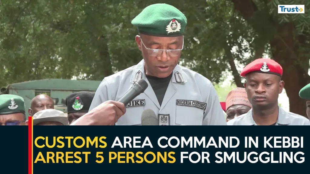 Customs area command in Kebbi arrest 5 persons for smuggling