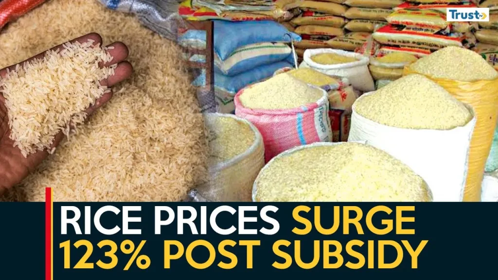 Food Inflation: Rice prices surge 123% post subsidy