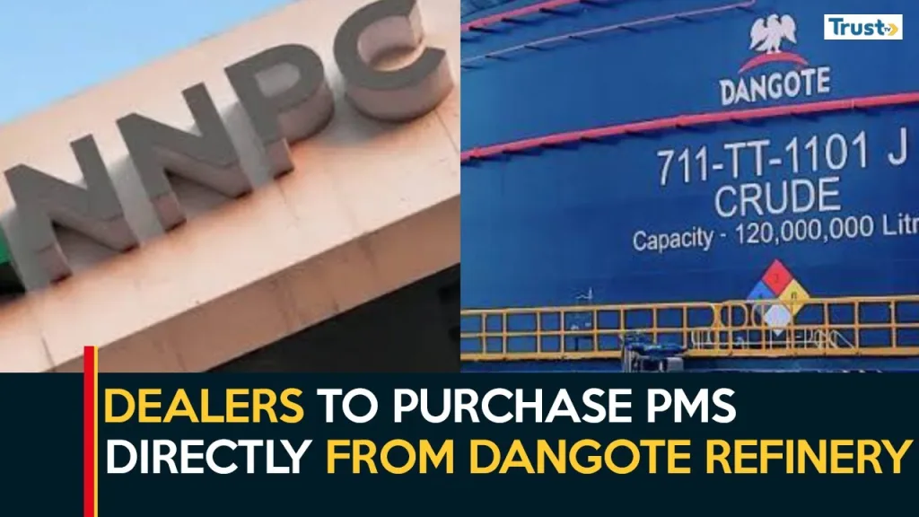 Petrol Policy: NNPCL opens up market for dealers to purchase PMS directly from dangote refinery