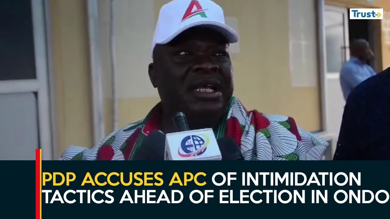 Ondo Decides: PDP accuses APC of intimidation tactics ahead of election