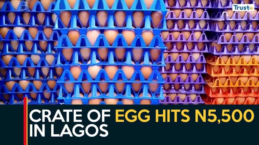 Crate of eggs hits N5,500 in Lagos
