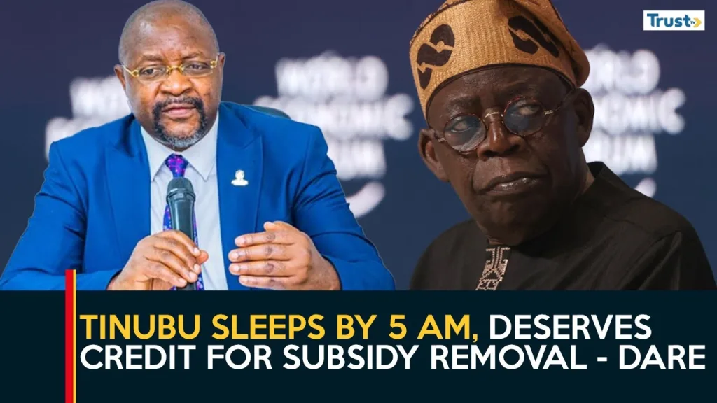 Tinubu sleeps by 5am, deserves credit for subsidy removal, says Dare + more trends