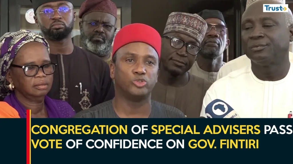 Congregation of special advisers pass vote of confidence on Gov. Fintiri