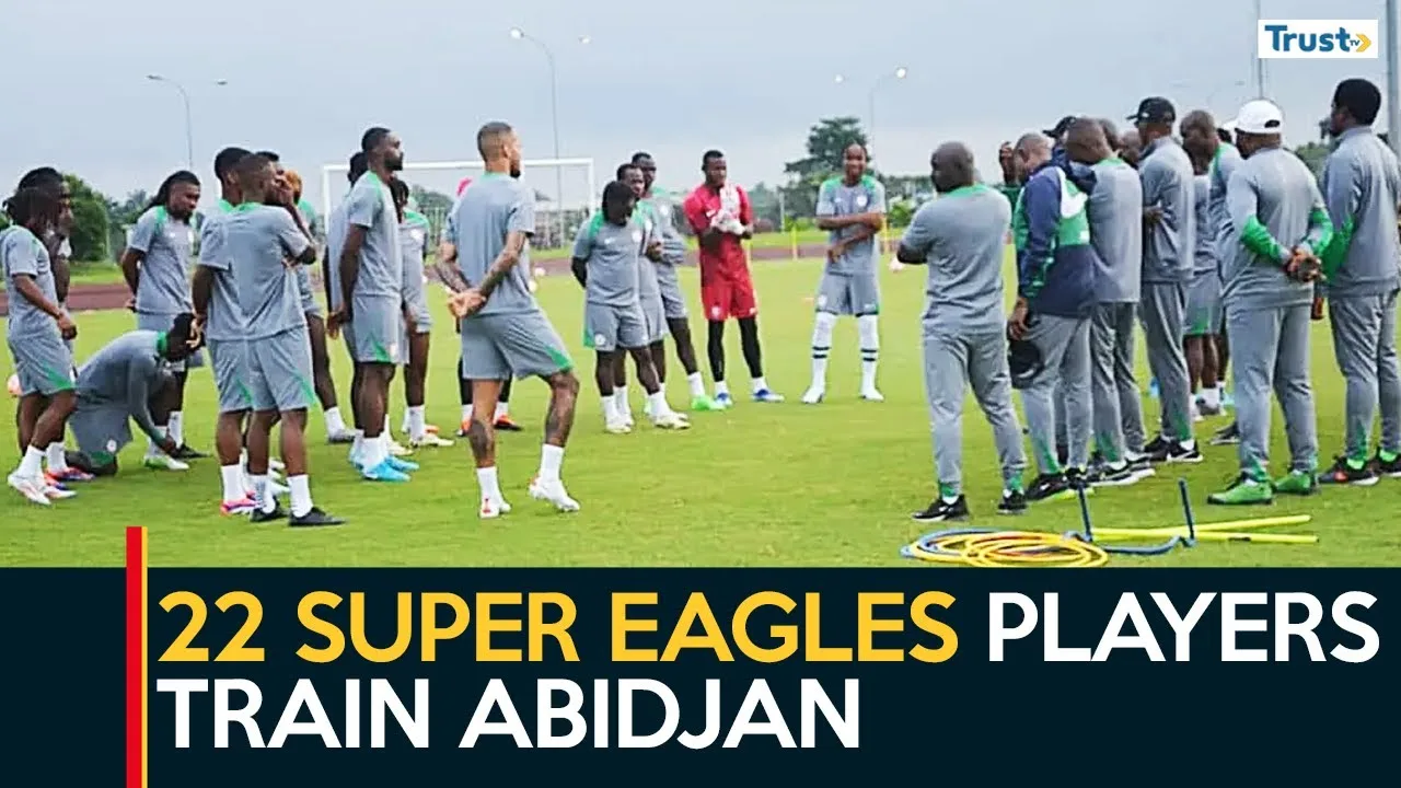 22 Super Eagles players train in Abidjan + more stories