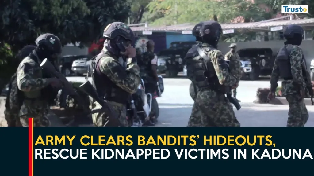 Military Operations: Nigerian Army clears bandits’ hideouts, rescue kidnapped victims in Kaduna