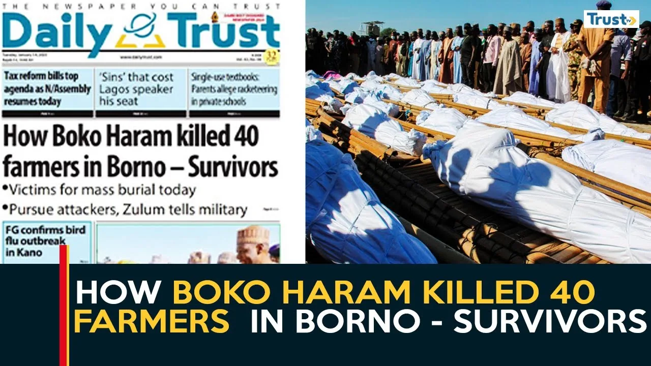 Newspaper Review: How Boko Haram killed 40 farmers in Borno – Survivors