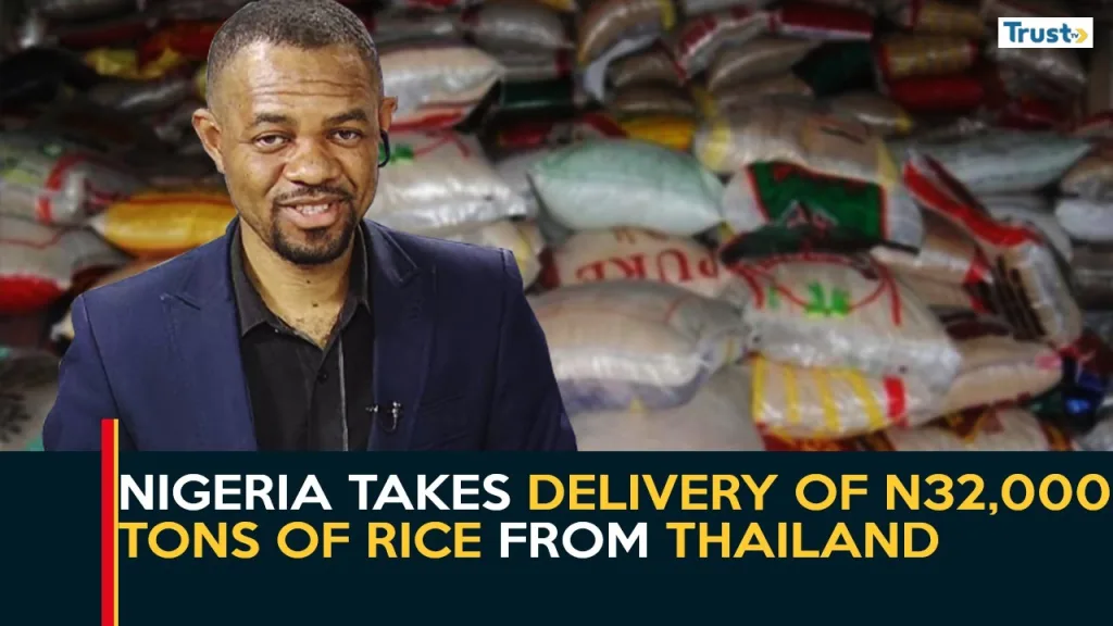 Nigeria takes delivery of N32,000 tons of rice from Thailand