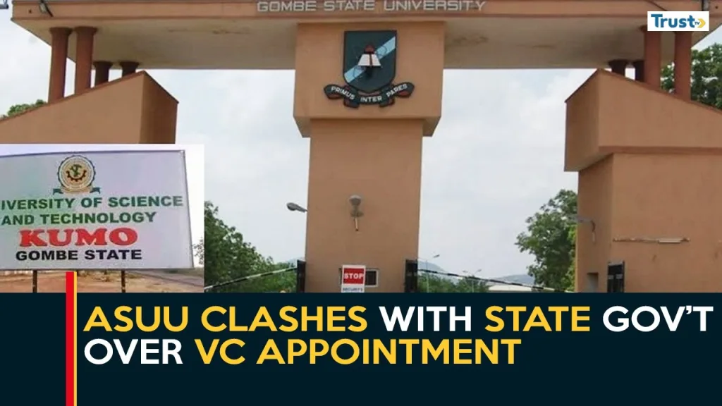 Gombe University Governance Crisis: ASUU clashes with state government over VC appointment