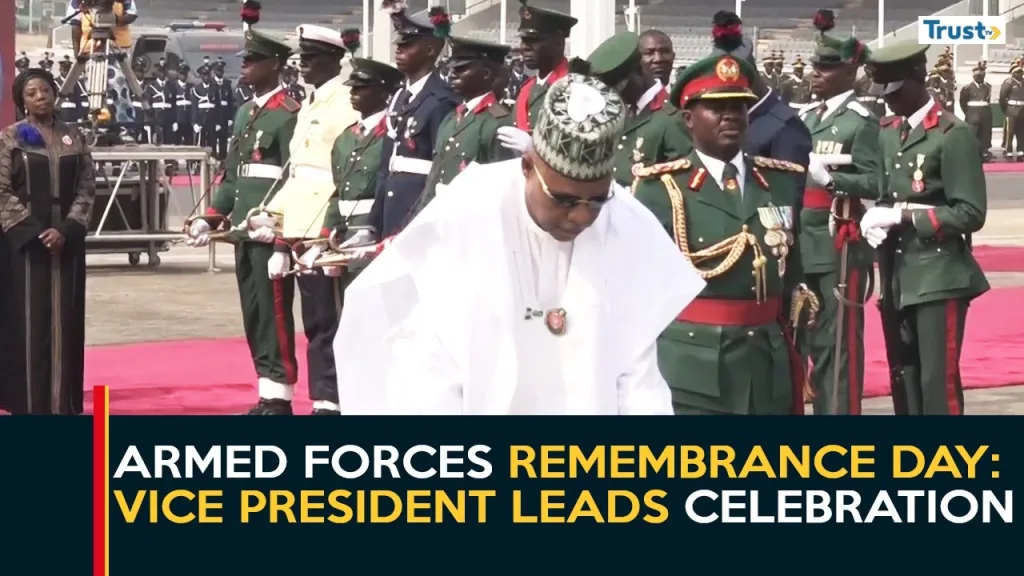 Remembrance Day: Vice president leads celebration of the nation’s fallen heroes