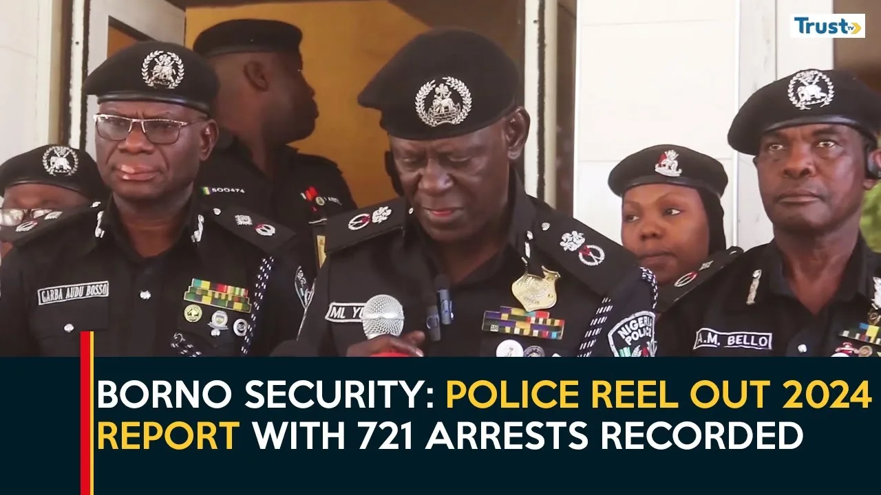 Borno Security: Police reel out 2024 report with 721 arrests recorded