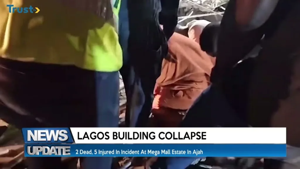 Lagos Building Collapse: 2 Dead, 5 injured in incident at Mega Mall Estate in Ajah
