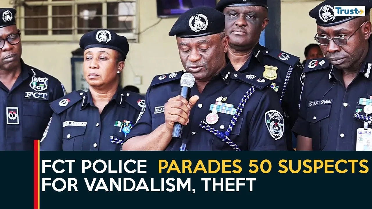 FCT Security: Police command parades 50 suspects for vandalism, theft